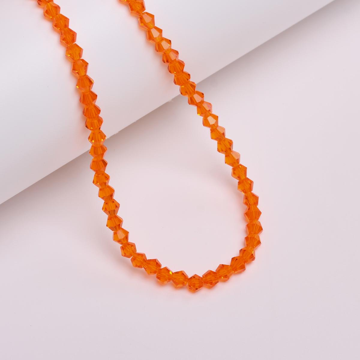 

Домашние товары для вечеринок Модные двухконусные свободные бусины около 80-90 шт. Стеклянные бусины 4 мм для изготовления ювелирных изделий 1 нитка Подарочные принадлежности DIY Кристалл ручной работы