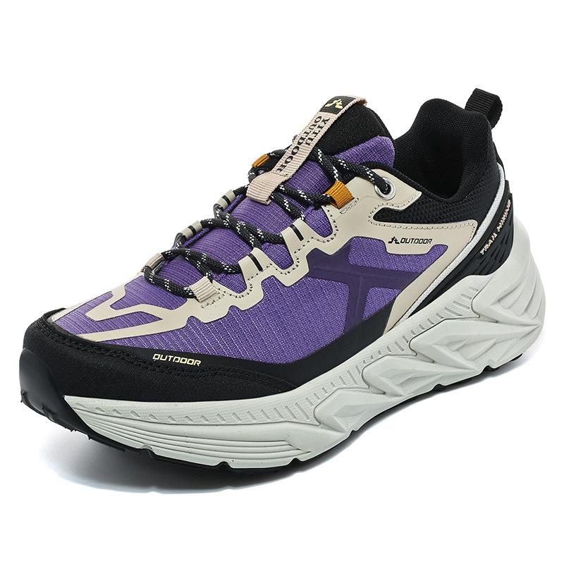 Outdoor Hiking Shoes Men's and Women's Mesh Breathable Non-slip Wear-resistant Off-road Hiking Shoes Lightweight Cushioning Hiking Shoes