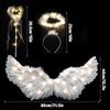 31.5 "adult Angel Wing Halo and Fairy Wand for Adult Women, Children, Girls, Halloween, Christmas Party Costumes