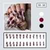 Flower Press on Nail Fake Nails Stick Glue on Nail False Nails Acrylic Nails Artificial False Nails for Nail Art Design