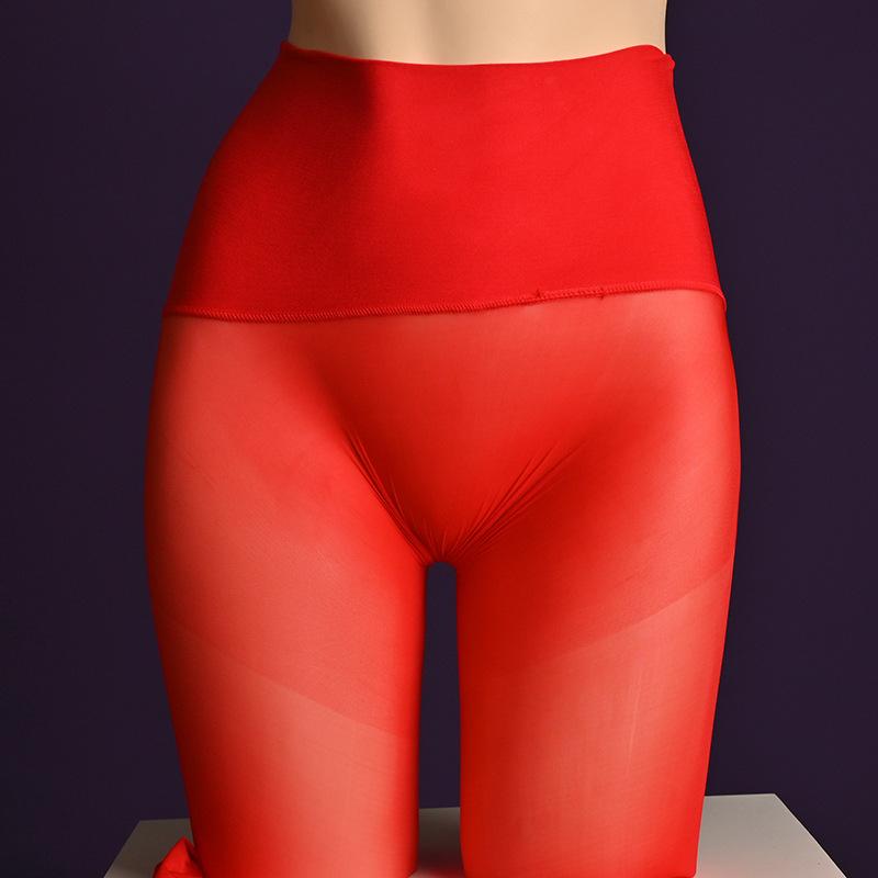 Women Sexy Stockings High-Waisted Transparent Mesh Pantyhose 360 Seamless Silky Socks Elastic Hip-Lifting 8d Night Club Wear