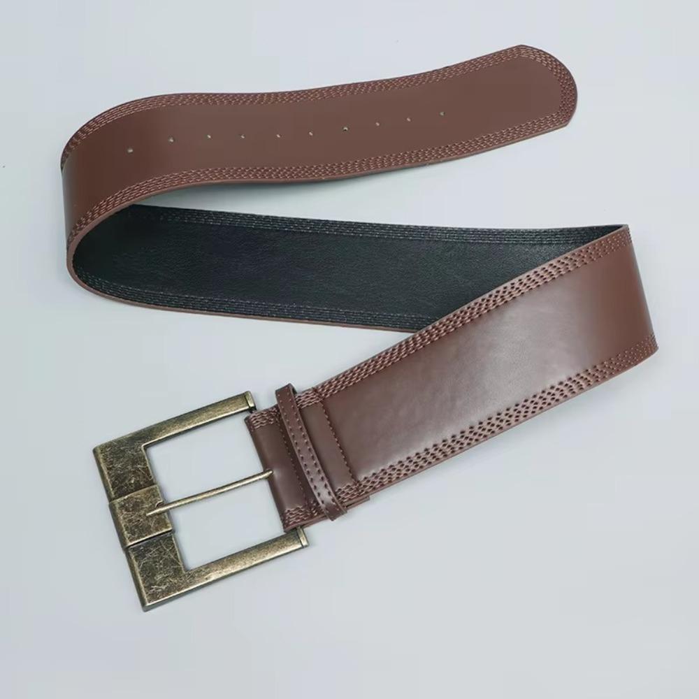PU Leather Wide Waistband Vintage Grunge Sashes Fashion Women Belts  for Women