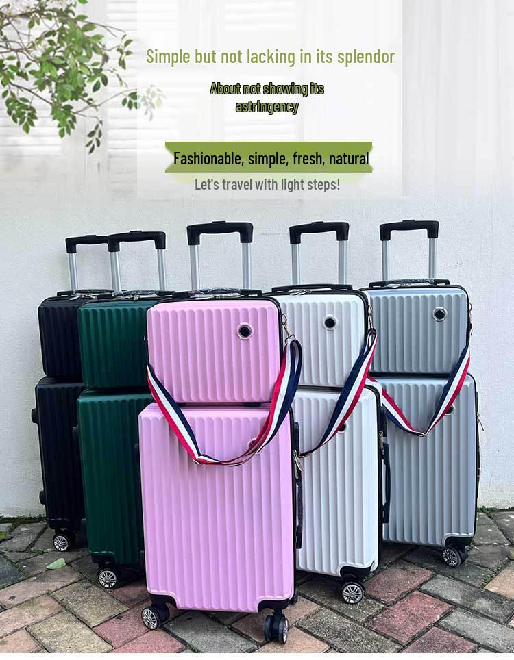 Wielokolorowy zestaw bagażu dla rodziców i dzieci: Bagaż podręczny 12" i 20" z opcją noszenia na ramieniu i uniwersalnymi kółkami