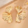 Ingemark Exaggerated Big Maple Leaf Stud Earrings for Women Punk Gold Color Geometric Petal Piercing Earrings Y2K Accessories