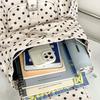 Schultasche neue Jeans Koreanisches Nischen-Design Retro Japanischer Polka-Dot-Taschen-Rucksack Große Kapazität Baumwolle Lässige Tasche