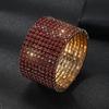 Bridal bracelet gold and silver full diamond bracelet exaggerated crystal rhinestone bracelet elastic bracelet women