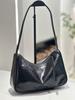 Elegant 2025 New Moon Genuine Leather Underarm Bag - Top Layer Oil Wax, European & American Style Women's Handbag