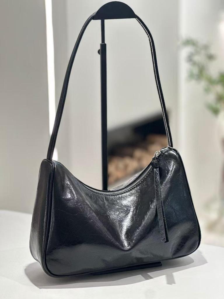 Genuine Leather Women's Crossbody Handbag - 2025 Fashion Large Capacity Dumpling Bag