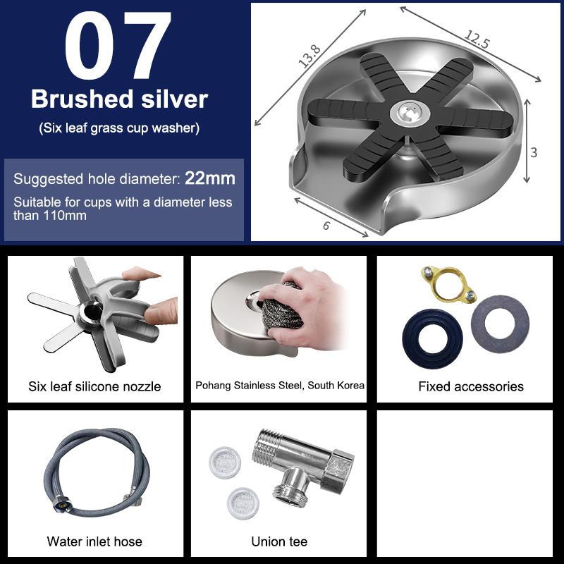 

Смеситель для мойки стеклянных чашек, автоматическая мойка чашек для пива, молока, кофе, чистящее средство, кухонные принадлежности для мойки