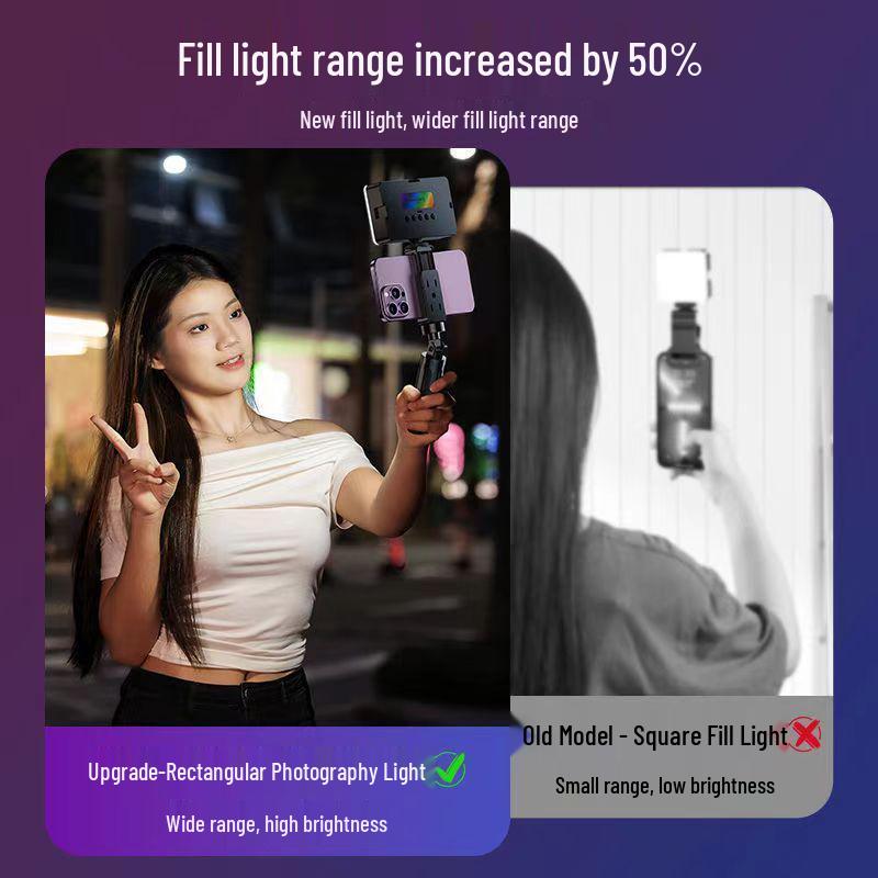 Portable Fill Light Camera for Photography & Streaming - Mini Selfie Beauty Device