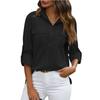 Button Down Shirt Loose Shirt Solid Color Casual