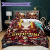 AC Sparta Praha Muster Bettwäsche Steppset Bettbezug Kissenbezug Heimdekoration Geburtstagsgeschenk (1 Bettbezug + 2 Kissenbezüge (ohne Füllung))