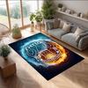 Tappeto in Velluto di Cristallo con Stampa Calcio Everton, Comodo Assorbente d'Acqua Antiscivolo Tappeto per Pavimenti Interni
