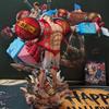 28Cm One Piece Lx Francci Gk Double-Headed Statue Gk Character Room Desktop Display Ornaments.