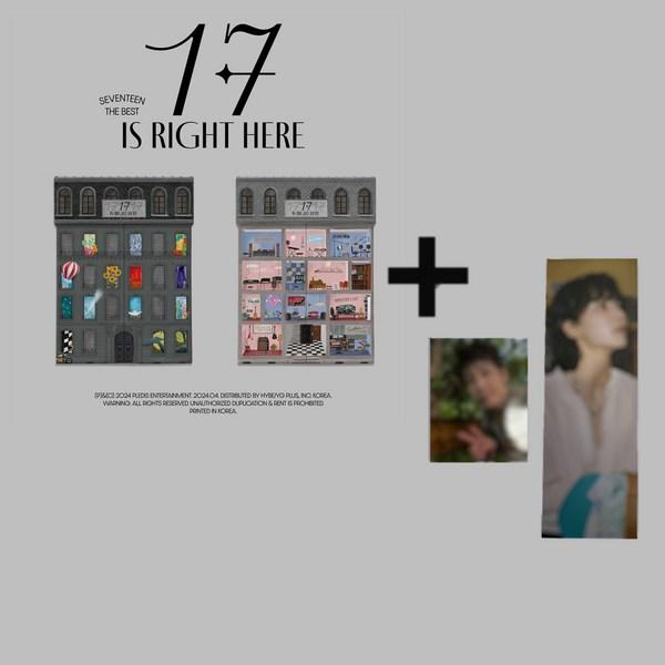 

SEVENTEEN s Best Album [17 IS RIGHT HERE] + Official Special Bookmark OR 1 type of identification photo provided