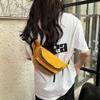 Belt Bag Women's Corduroy Cloth Solid Close-fitting Chest Bag Outdoor Fashion Casual Sports Crossbody Bag