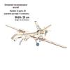 3D Wooden Puzzle Fighter Jet: Handmade Educational Toy for Kids