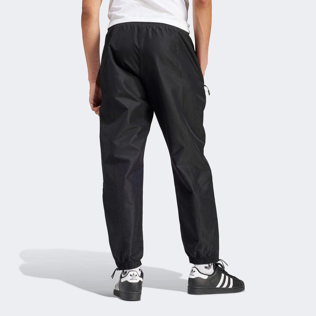 Adidas Originals Zipper Pocket Elastic Waist Cuffed Reversible Knitted Sports Pants Men Pants Black IS2838