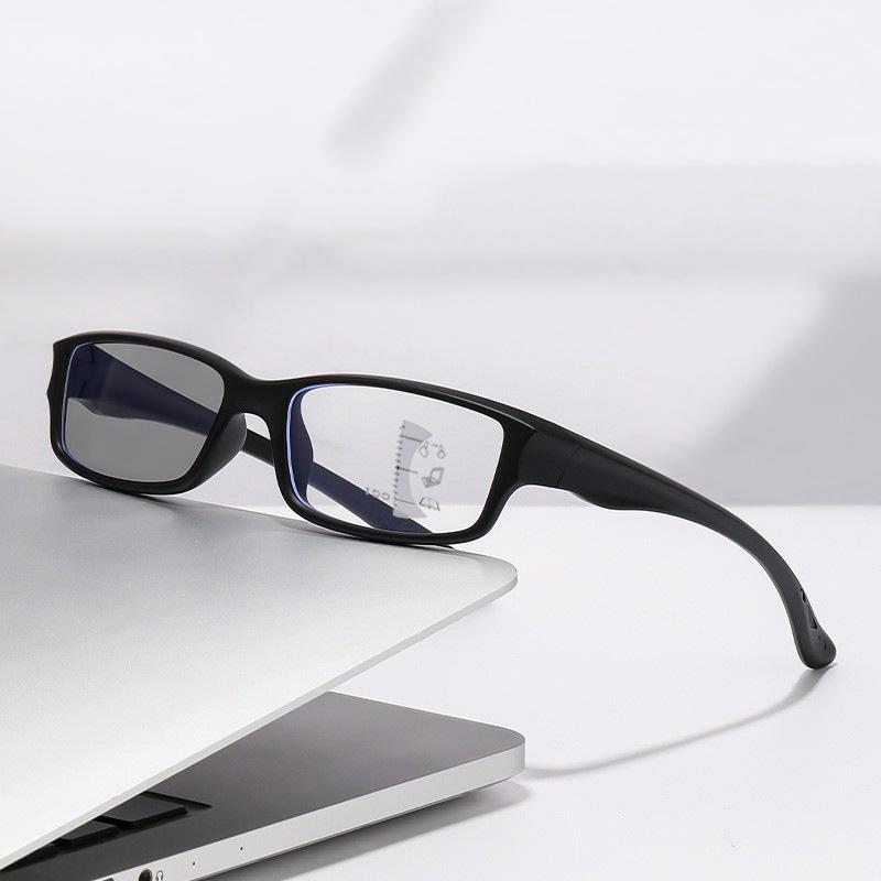 Sports Outdoor Dual-purpose Photosensitive Color Change Anti-blue Light Multi-focus Reading Glasses 81279-1