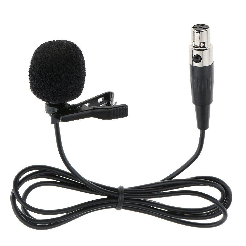 Phantasmia Lavalier Microphone 3.5mm 3Pin XLR 4Pin Compatibility 1m Cable Condenser Unidirectional Vocal Speech Dance Sports Instrumental Solo