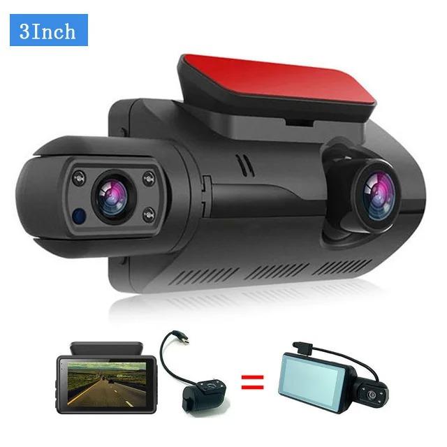 Neuer drehbarer 1080P-Autofahrrekorder mit Doppelobjektiv und Blackbox-Autovideorecorder mit WLAN, Nachtsicht, G-Sensor, Loop-Aufnahme, DVR-Autokamera