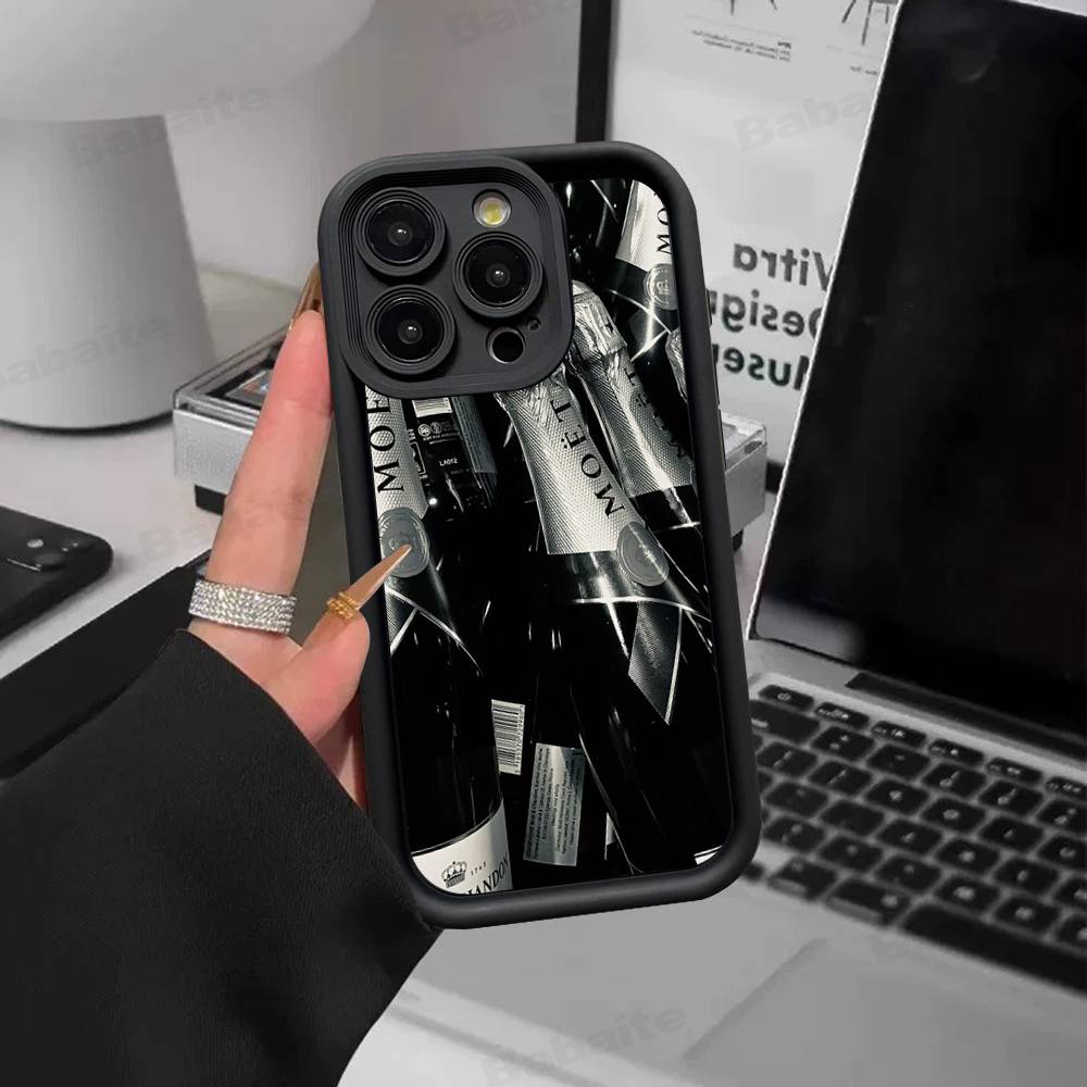 

Classic Logo M-Moet C-Chandon Fashion Phone Case For IPhone 16 15 14 Plus 13 12 11 17 Pro Max Pro Soft Cover iPhone 12 pro