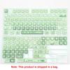 Xiaomi 132 Keys Green 5 Sides Dye Sublimation PBT Keycaps Cute MOA Profile Keycaps for Cherry Gateron MX Switches Mechanical Keyboards