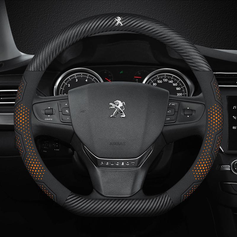 Car Steering Wheel Cover For Peugeot 106 107 108 206 207 208 301 307 308 406 407 408 508 607 2008 ZL 3008 4008 5008 GT RCZ Rifter