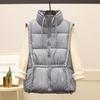Autumn and winter new women's lightweight sleeveless jacket vest thickened warm sports and leisure loose lightweight jacket