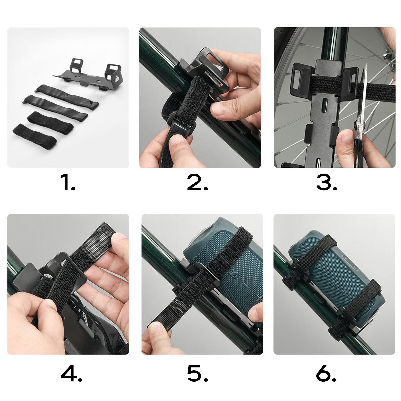 

Bluetooth-Compatible Speaker Mount Bike Water Bottle Holder Bicycle Water Cup Holder Strap Mount Durable Bike Accessory