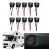Round Rockers Switch ON Offs 23mm Toggle Switch 12V for Car Marine Boats Trailer Prewired 2 Pin Switch