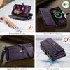 For iPhone 14 Pro Max Case CASEME C39 RFID Blocking Zipper Wallet Stand Leather Cover with Strap