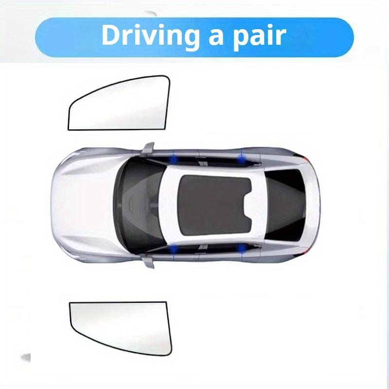 100 Blackout Car Sun Shield Shades Sunshade Covers Summer Magnetic Window Curtains UV Rays Protection Side Front Front Rear 2 Driving Side