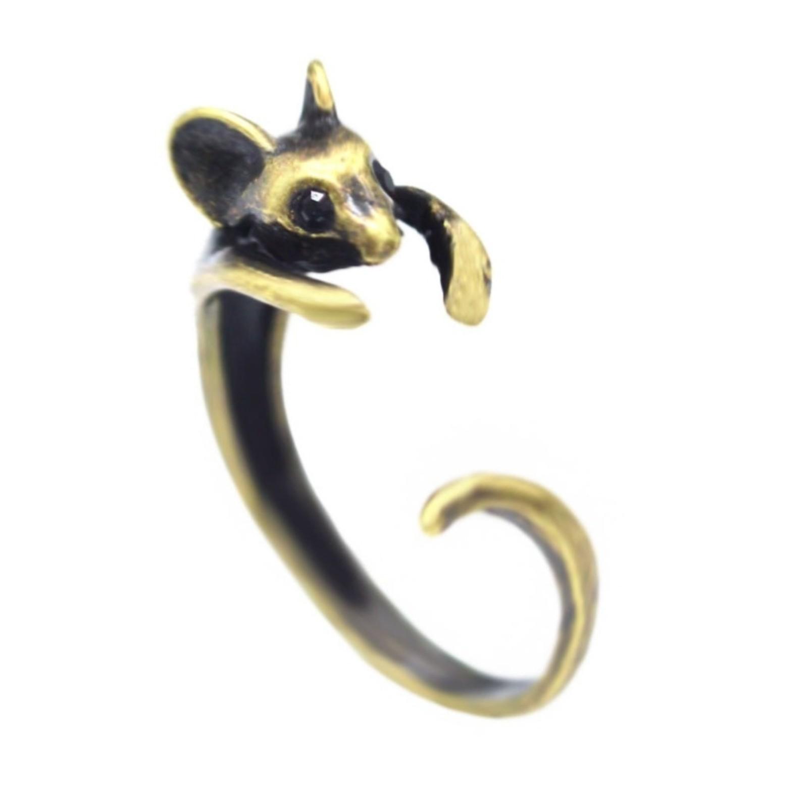 Fashion Rings Open Rings Adjustable Animal Rings One Size бронзовый