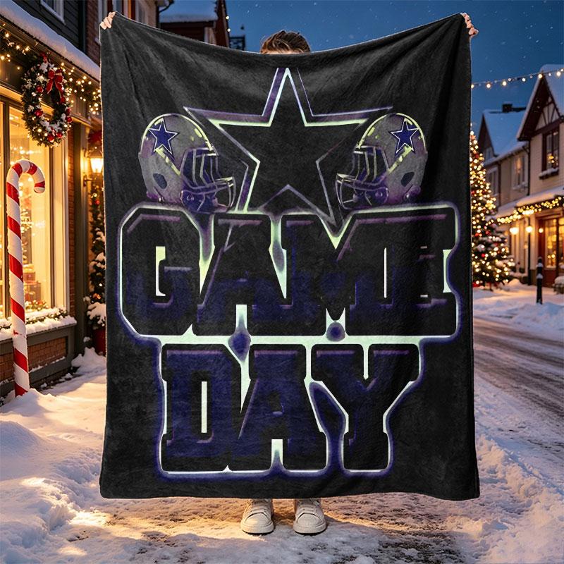 Dallas Cowboys Pattern Blanket for Home Decoration, Bed, Sofa, Car Travel, Camping, Suitable for All Seasons, Birthday Christmas Gift
