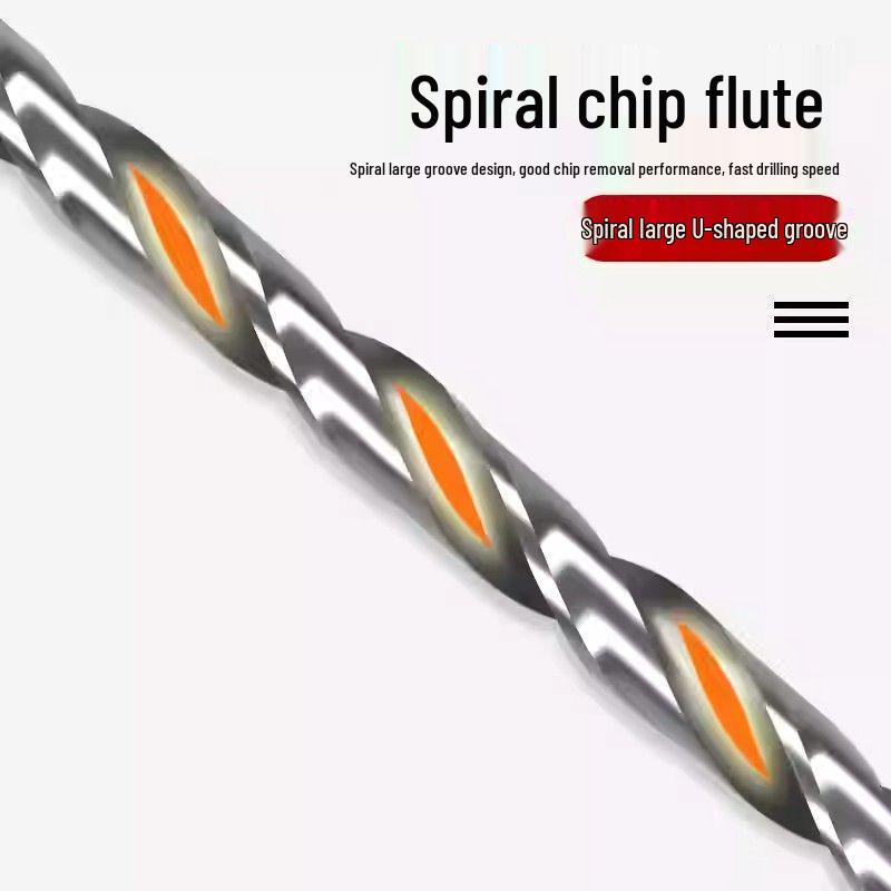 Extra Long 5060 Cm Twist Drill Bit, 500mm High-Speed Steel, Straight Shank for Deep Hole Drilling In Stainless Steel, Wood, 468 Industrial Series.
