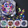 Bright Nail Art Round Sequins Nail Sequins Glitter Powder Glitter Phototherapy Nail Art Decorative Patch 12 Colors Nail Art Accessories