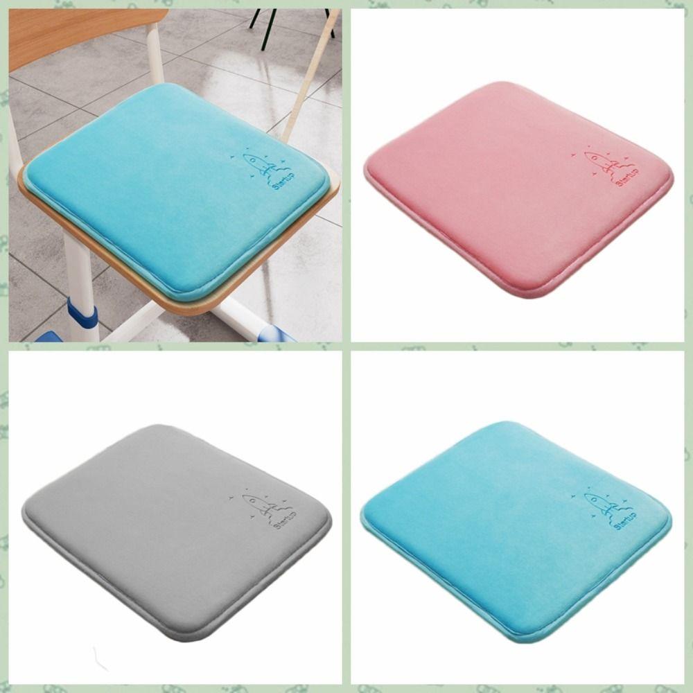 

With Buckle Foam Chair Cushion Non-Slip Seat Mat Comfortable Seat Pad Student синий