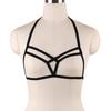 Ladies New Design Black Elastic Strap Bra Chest Cage Bralette Harness Sexy Lingerie S0022