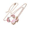 Pink 3pcsset Horse Unicorn Jewelry Sets For Women Earrings Necklaces Best Gifts