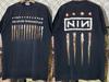 NINE INCH NAILS The Downward Spiral 2 Lati Maglietta Nera Ristampa 16D556 T-Shirt Unisex