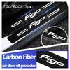 AAANF1 Car Door Threshold Sill Protective Stickers Anti Scratch For Figo Logo Protective Film Waterproof Decals Car Accessories