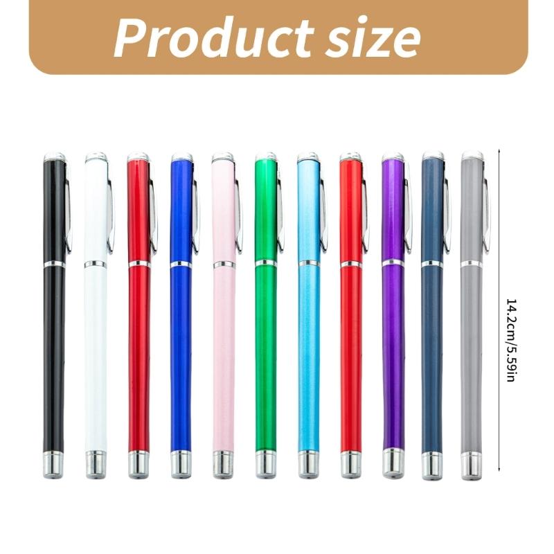 6Pcs Metal Ballpoint Pen with Pen Clip Office Writing Pen Smooth to Write Quick Drying Guest Sign In Pen for Office