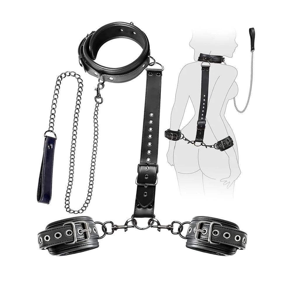 Bondage Kit  Restraints Fetish Erotic Sex Toys For Couples Women Bandage Slave Collars Obedience Handcuffs Master Adult Game