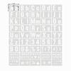 45Pcs Alphabet Pattern Drawing Painting Stencils Templates for DIY Making
