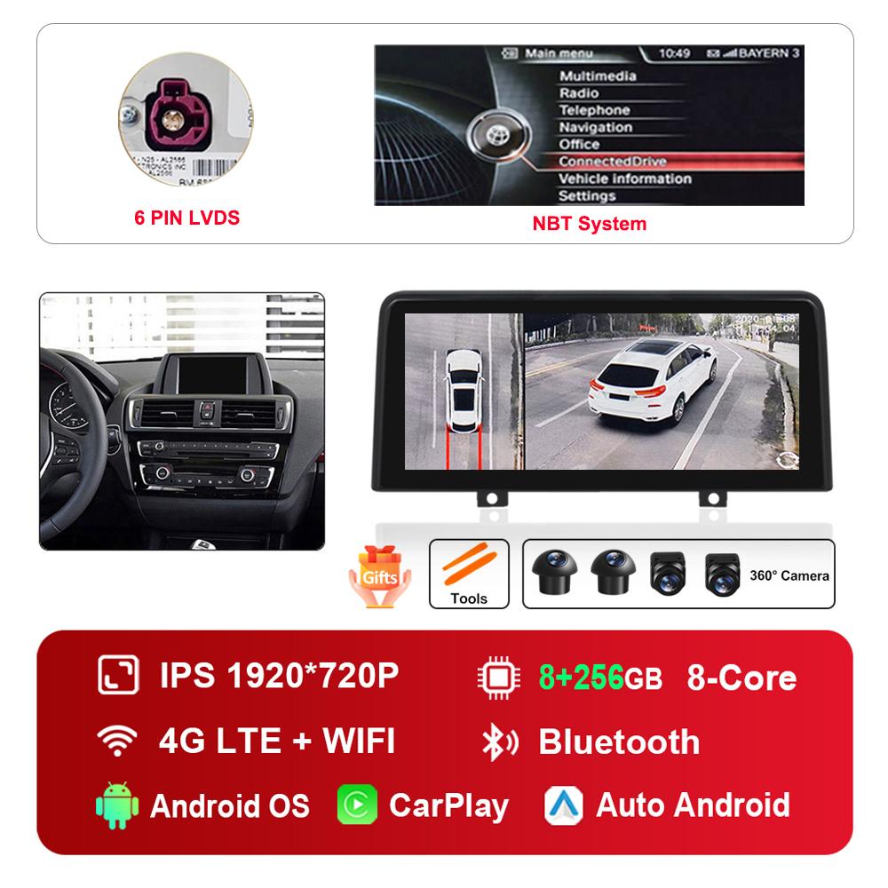 12.3 Inch for BMW 1 2 Series F20 F21 F22 F23 2012 - 2017 HD Touch Screen Android Car Radio Multimedia Player DSP Stereo