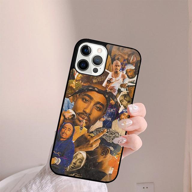 2Pac Tupac Shakur Rap Rapper Phone Case For iPhone 17 Air 14 15 16 16e 13 12 Max Cover For Apple 11 Pro Max Plus Coque