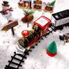 Set Treno di Natale con Luci Suoni Set Binari Ferroviari Locomotiva Motrice per Albero di Natale Giocattoli Elettronici Regalo per Bambini