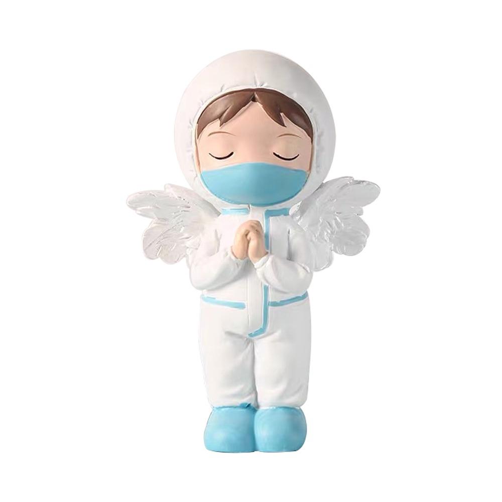 DlY Doctor Garage Kit Cartoon Nurse Cake Ornaments Exquisite Doctor Nurse Model Statue  Home Decor