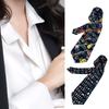 Unique Musical Theme Printed Necktie For Men Breathable Polyester Silk Long Tie For Office And Weddings Parties
